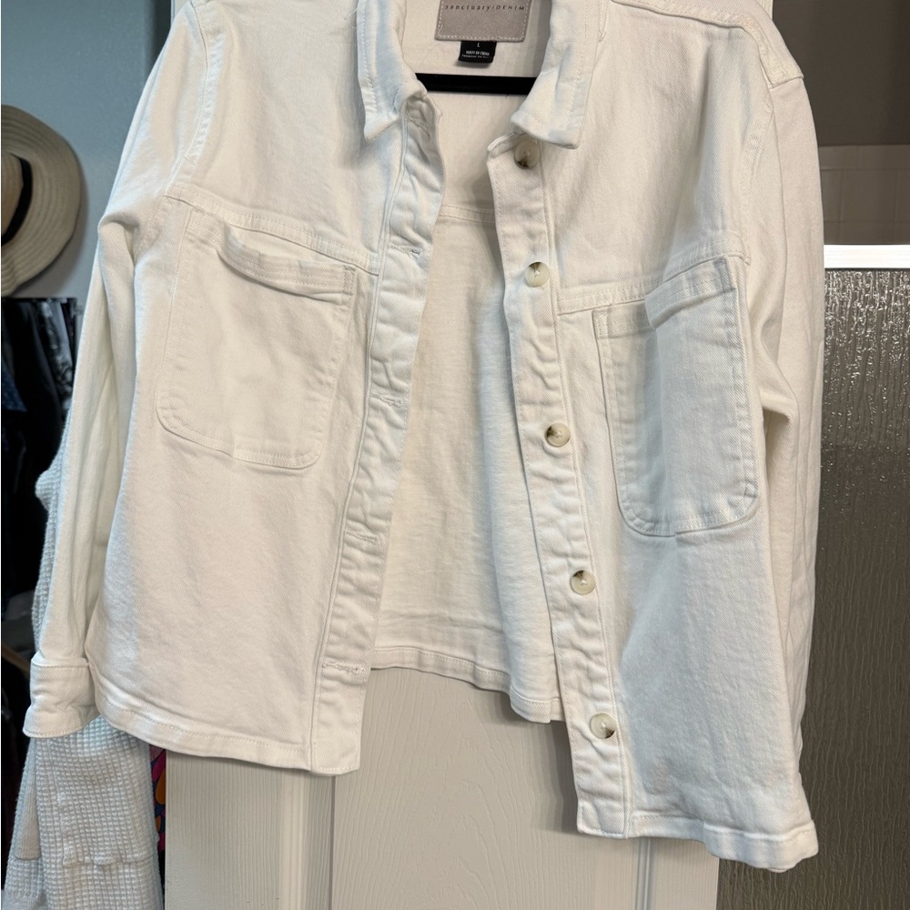 Sanctuary Beyonder white Jean Jacket